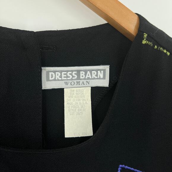 80s Vintage Dress Barn Geometric Retro Top Size 22W NWT - Picture 4 of 5